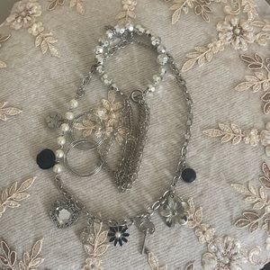 Necklace, earrings, and bracelet set